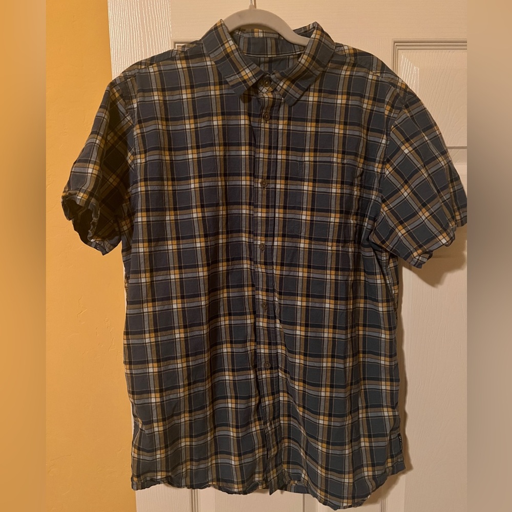 Prana M’s Size L SS Casual Button Down Shirt